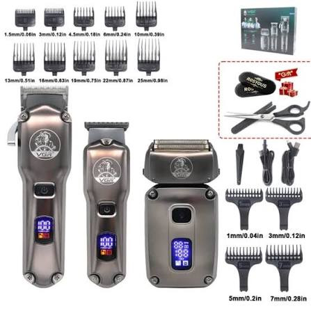ست ماشین اصلاح حجم زن و خط زن و شیور وی جی ار VGR V-675 S3